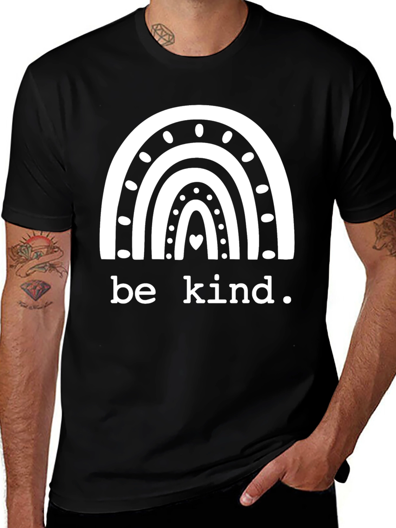 Be Kind Rainbow Graphic Tee