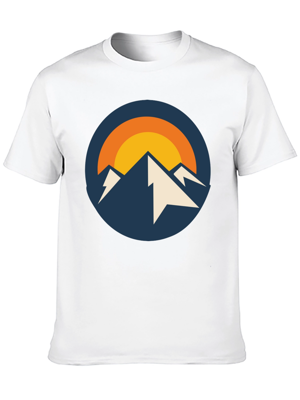 Mountain Peak Graphic Tee - Black