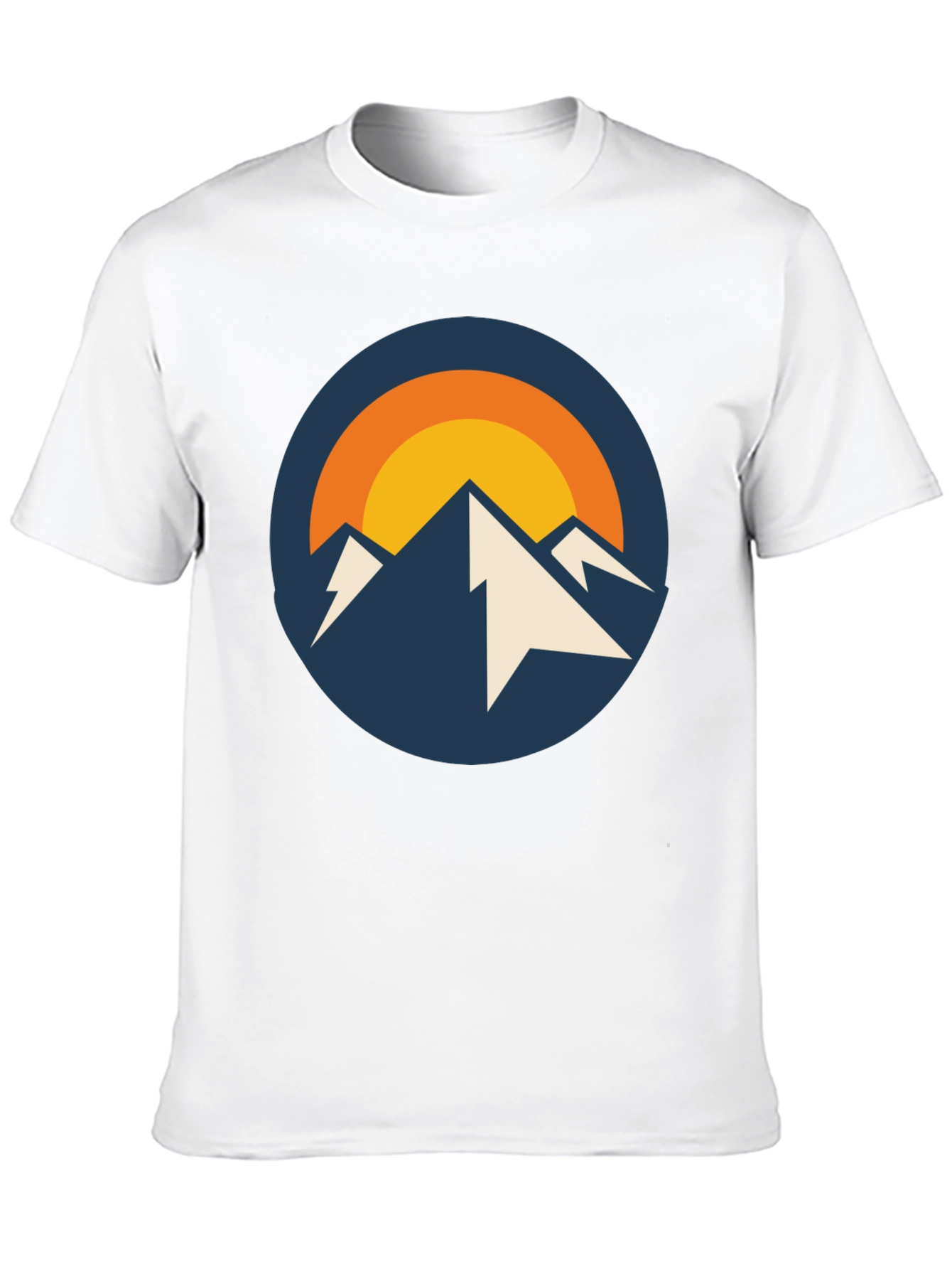Mountain Peak Graphic Tee - Black