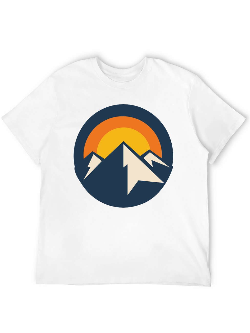Mountain Peak Graphic Tee - Black