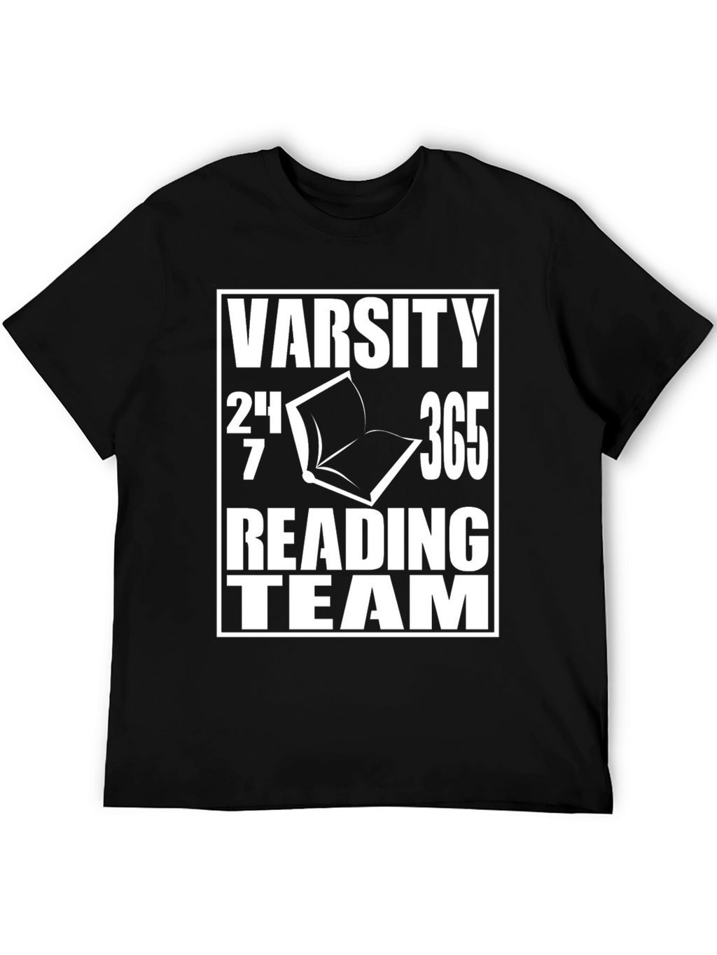 Varsity Reading Team T-Shirt - Black Cotton Tee