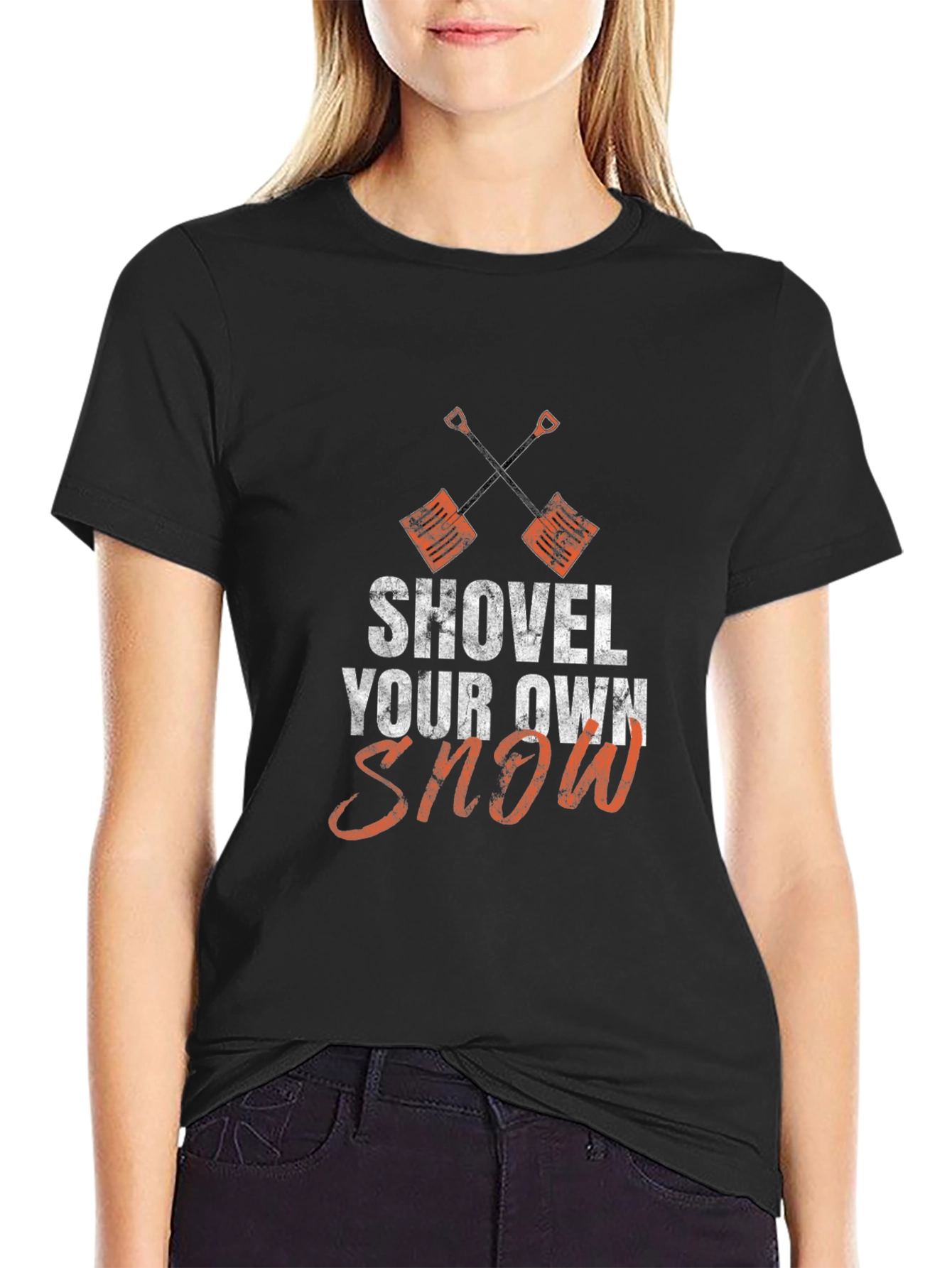Shovel Your Own Snow Graphic Tee - Winter Humor Shirt