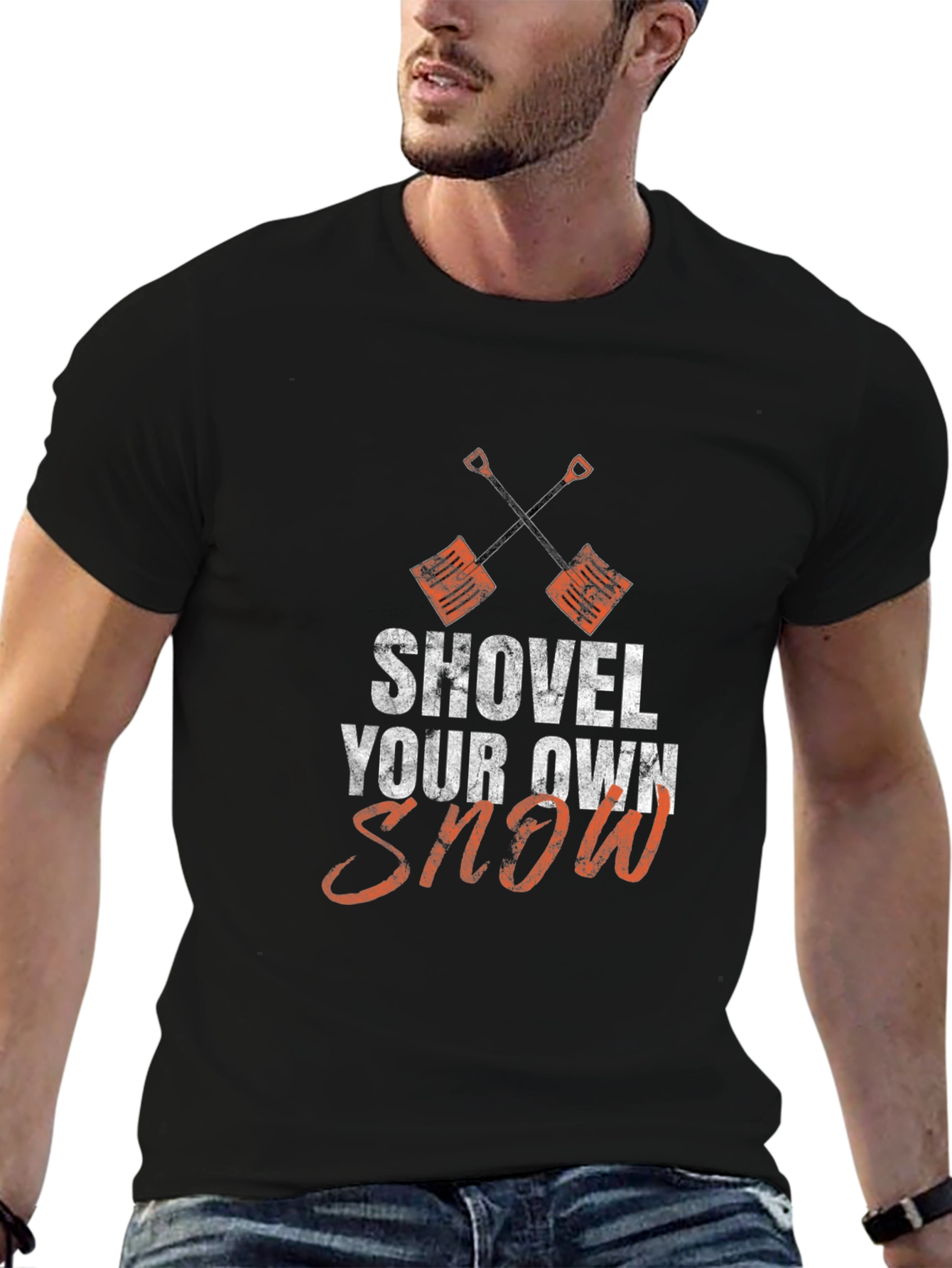 Shovel Your Own Snow Graphic Tee - Winter Humor Shirt