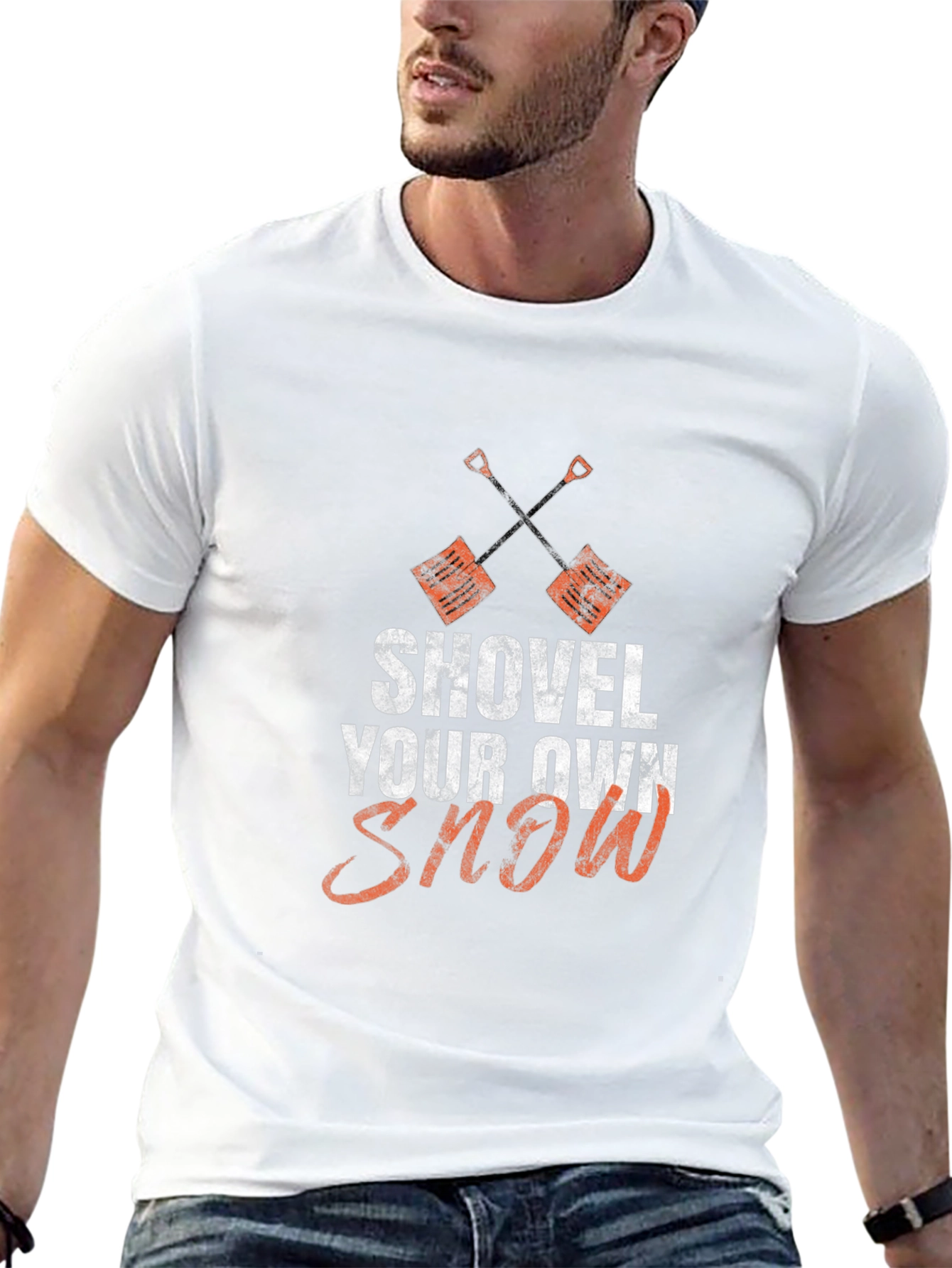 Shovel Your Own Snow Graphic Tee - Winter Humor Shirt