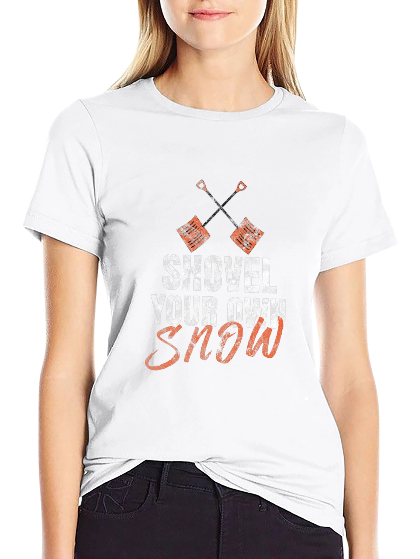 Shovel Your Own Snow Graphic Tee - Winter Humor Shirt