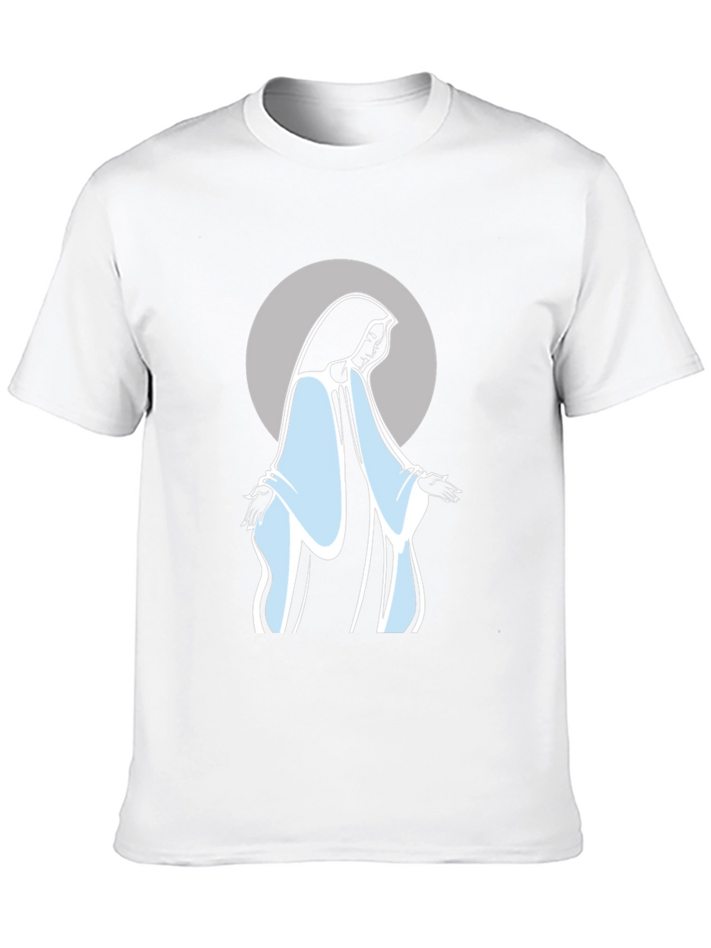 Virgin Mary Graphic Tee - Black