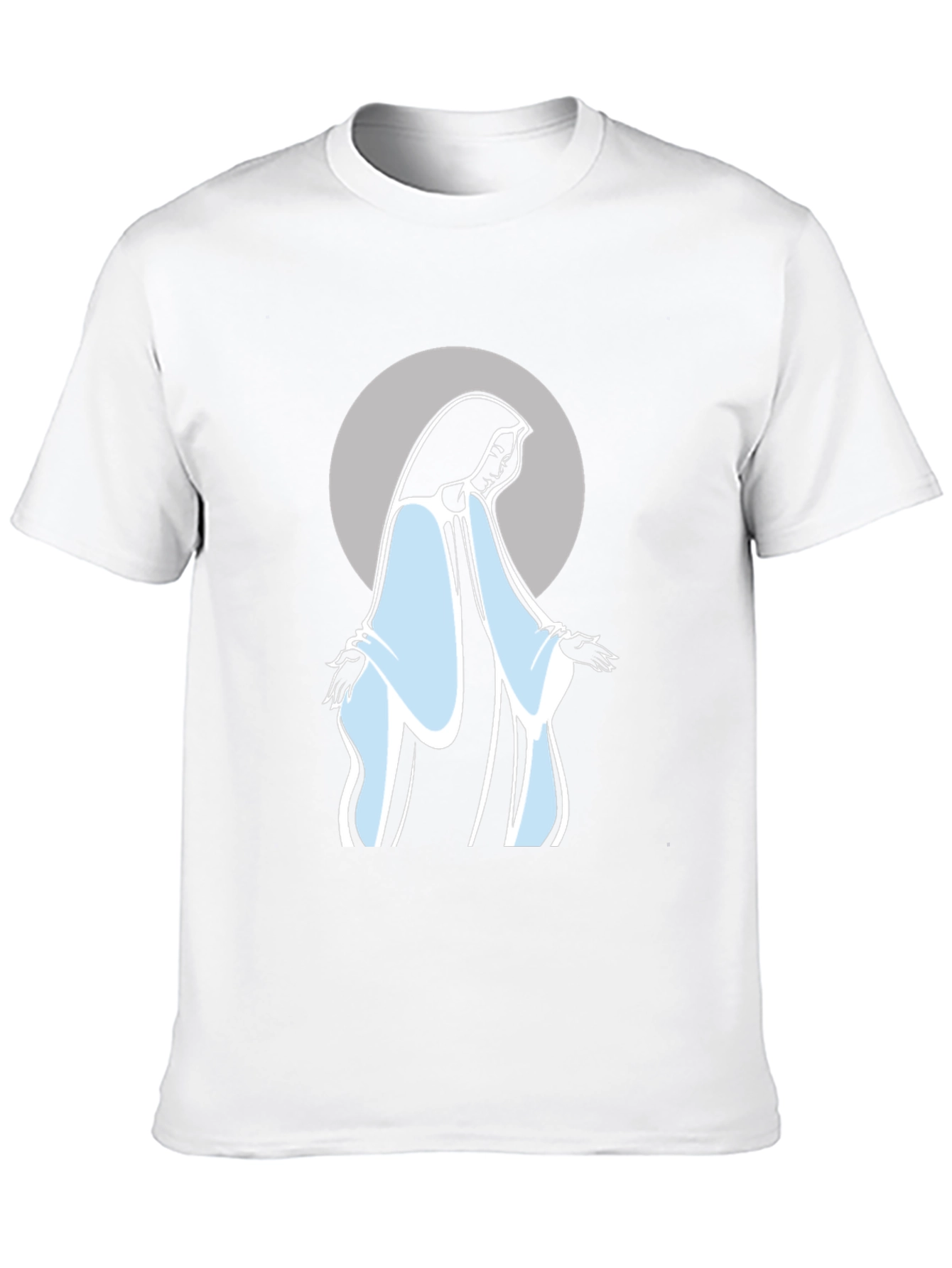 Virgin Mary Graphic Tee - Black