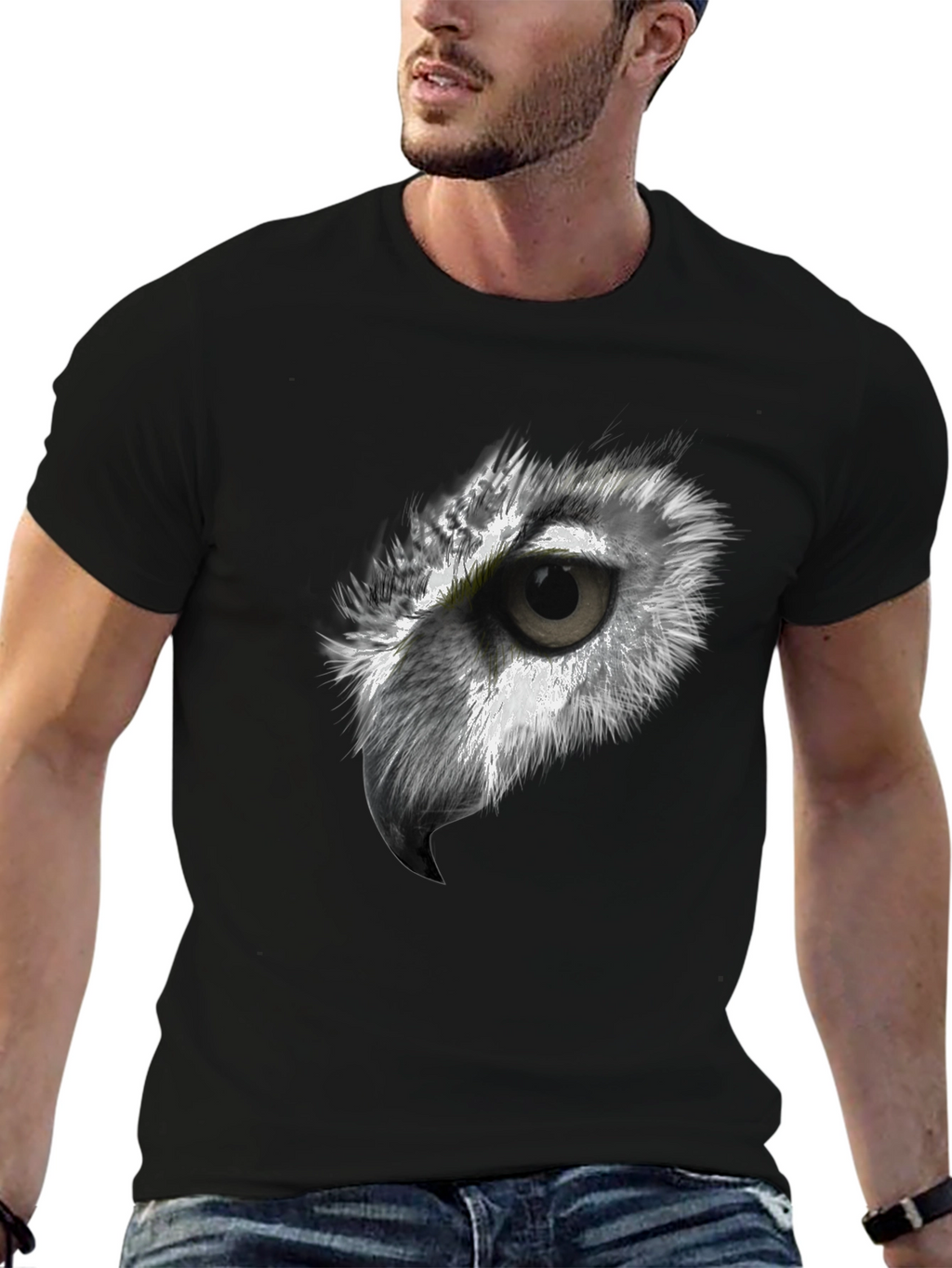 Owl Eye Graphic T-Shirt - Soft Cotton Tee