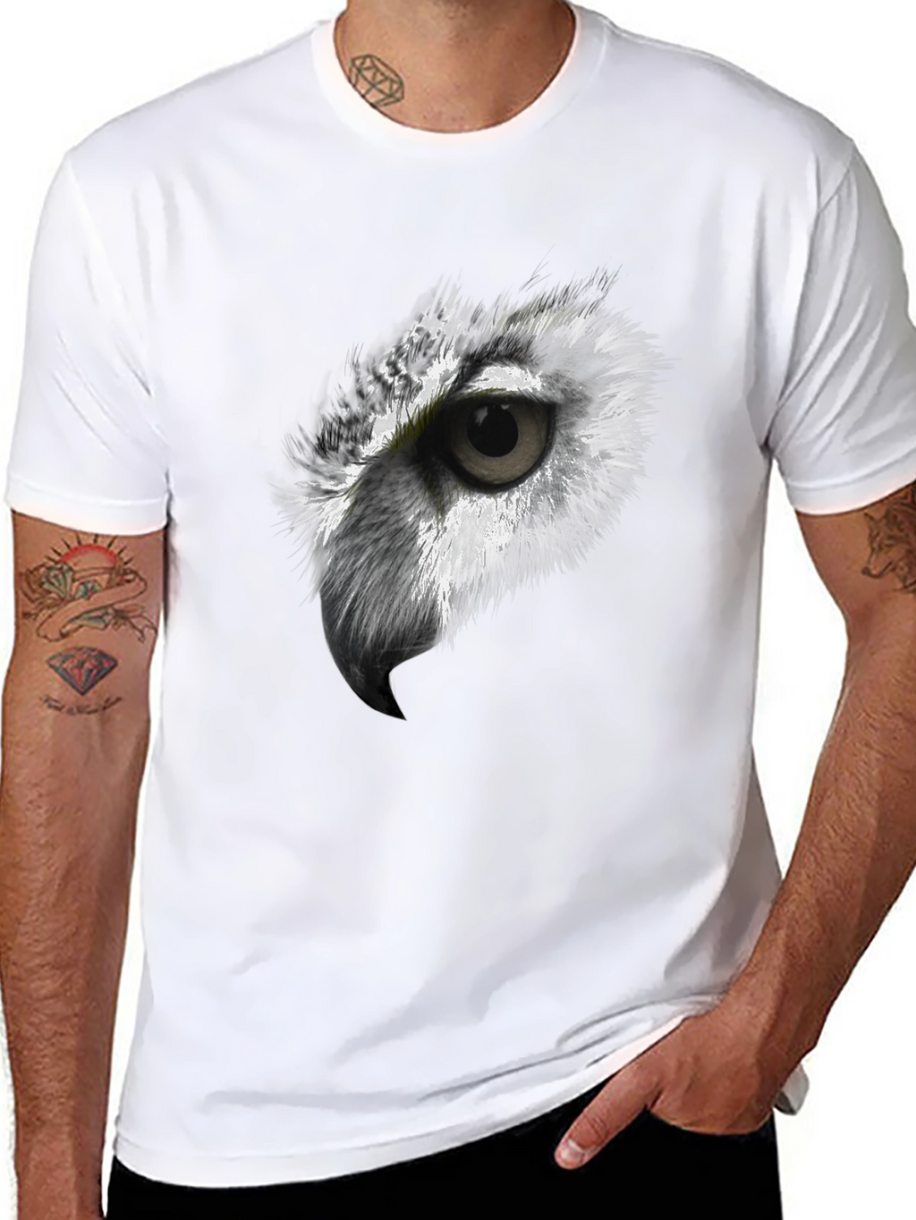 Owl Eye Graphic T-Shirt - Soft Cotton Tee
