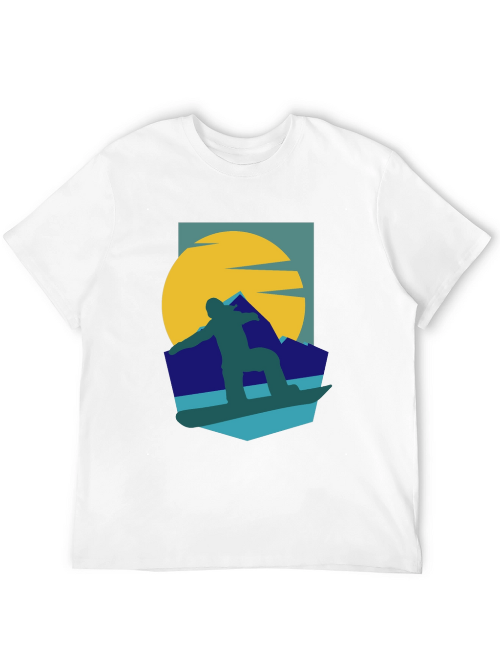 Snowboarder Graphic Tee - Retro Style