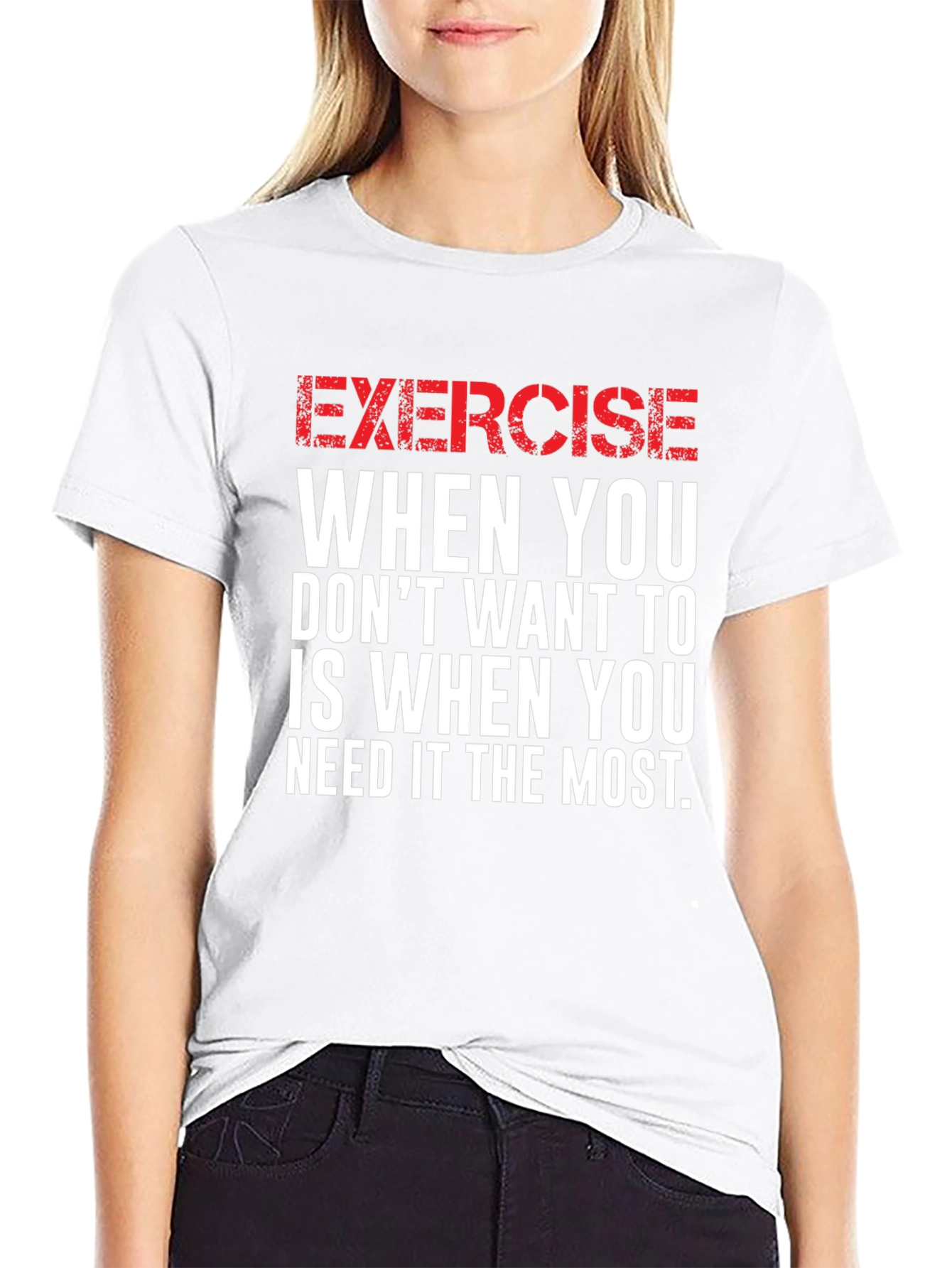 Motivational Exercise Graphic T-Shirt