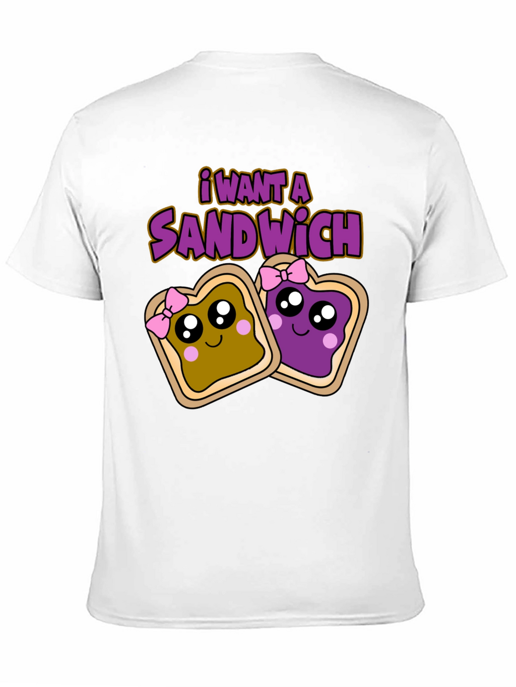 I Want a Sandwich T-Shirt - Cartoon Style