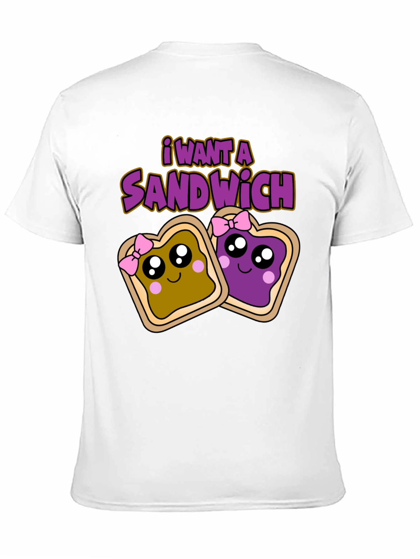 I Want a Sandwich T-Shirt - Cartoon Style