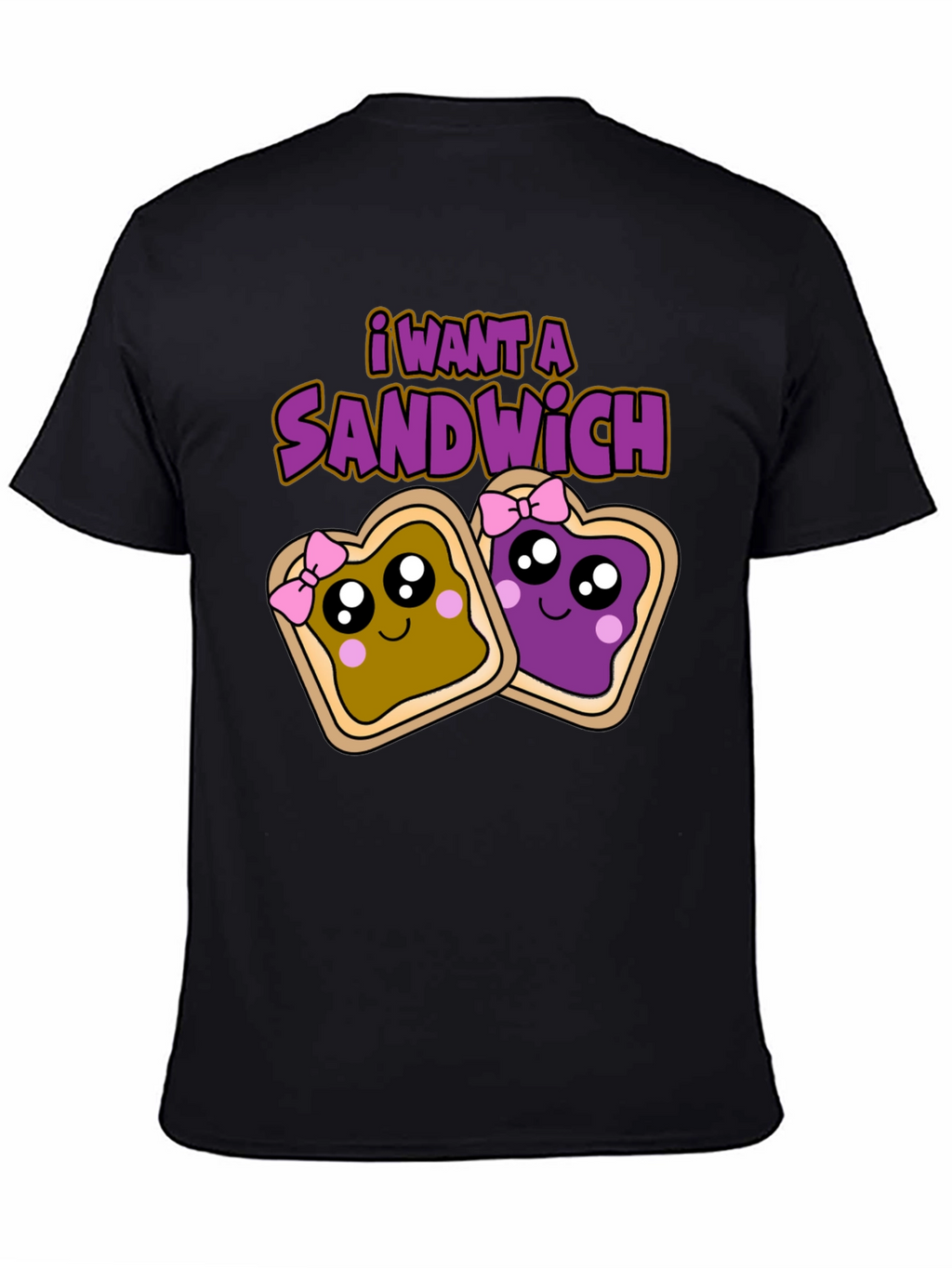 I Want a Sandwich T-Shirt - Cartoon Style