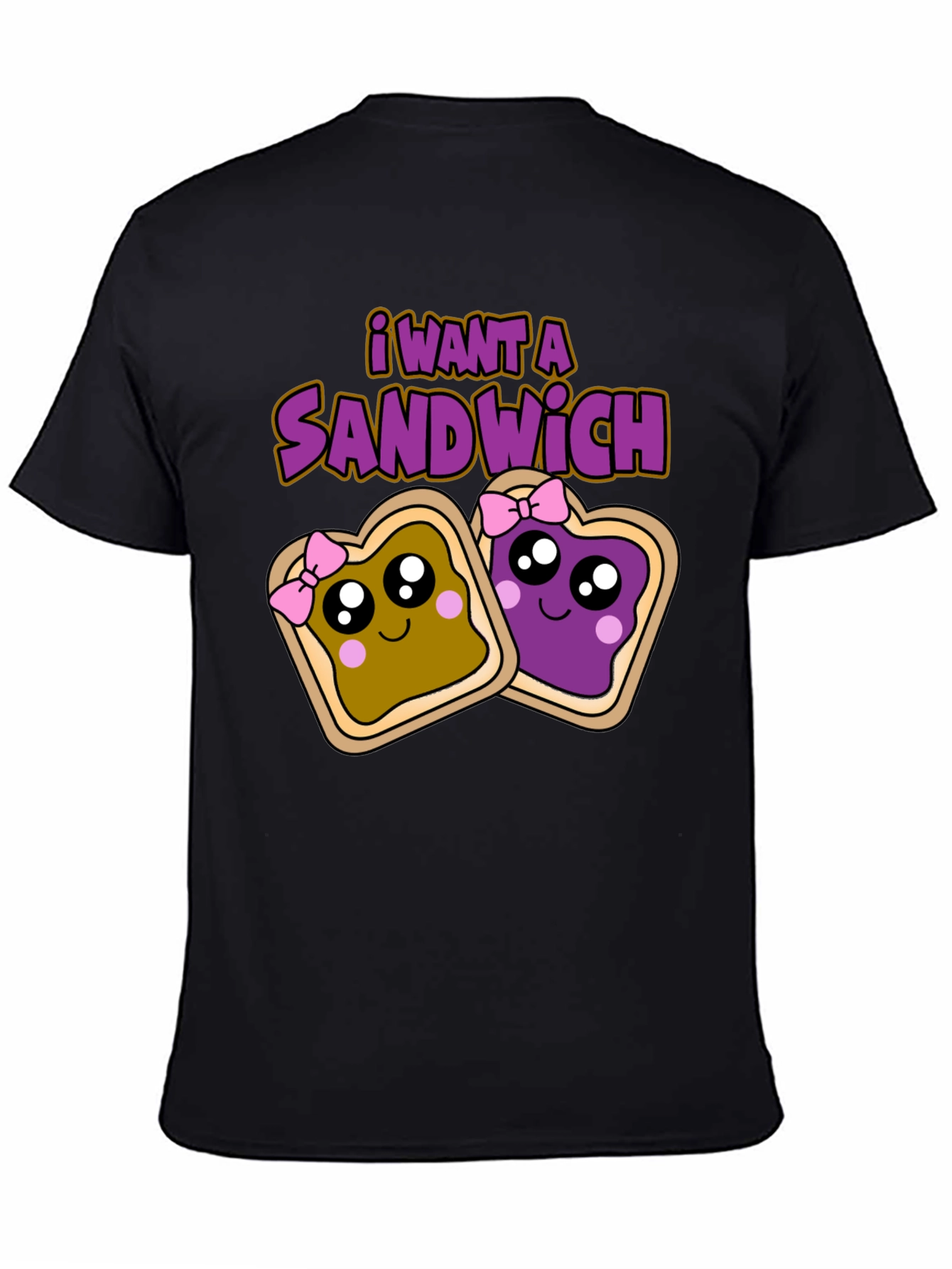 I Want a Sandwich T-Shirt - Cartoon Style