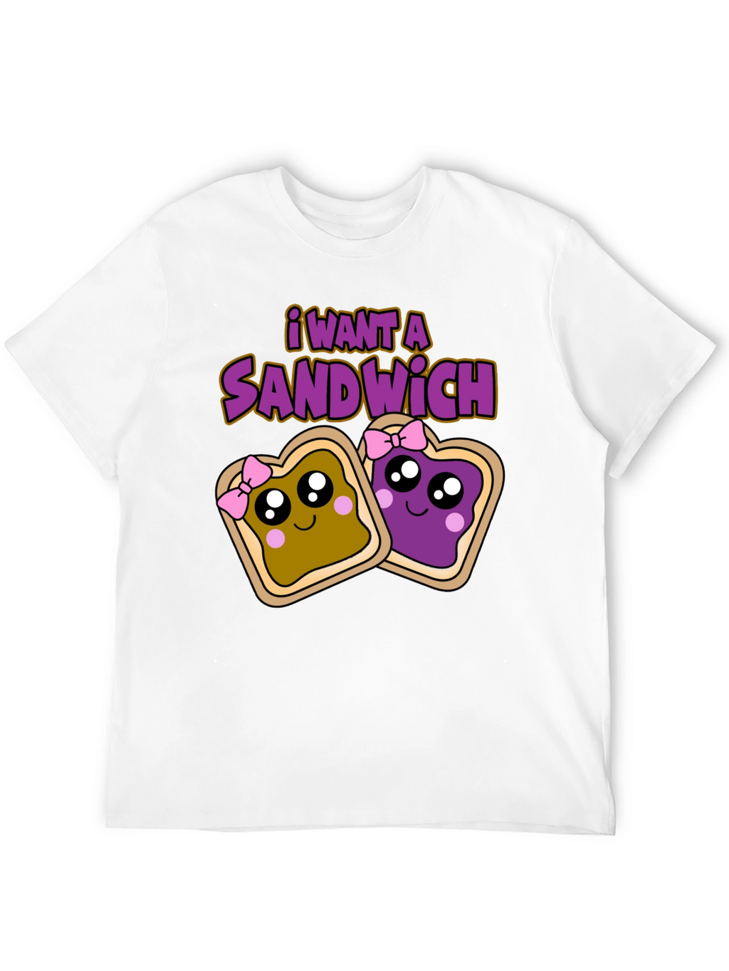 I Want a Sandwich T-Shirt - Cartoon Style