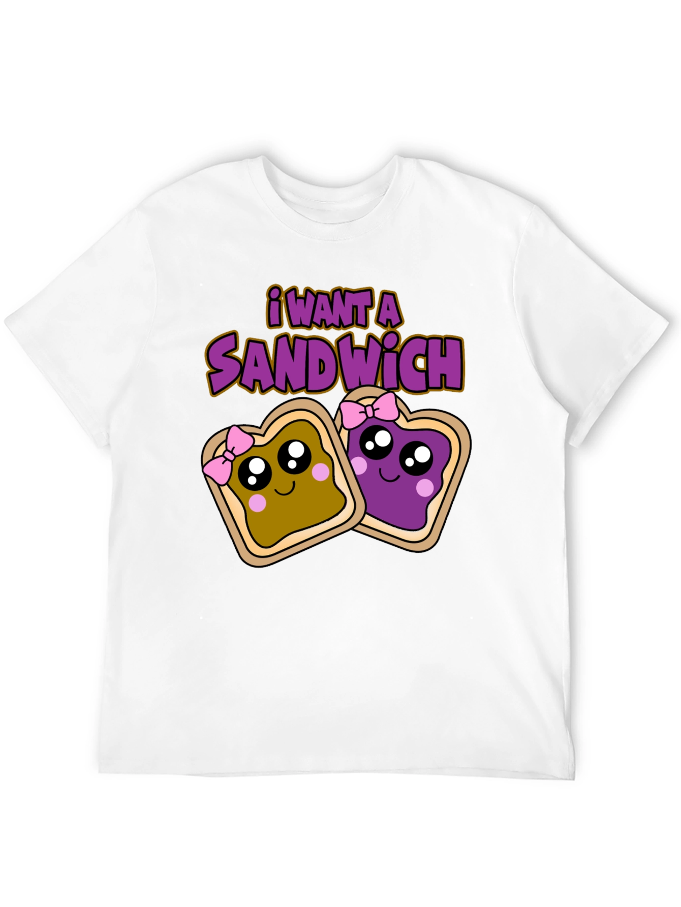 I Want a Sandwich T-Shirt - Cartoon Style