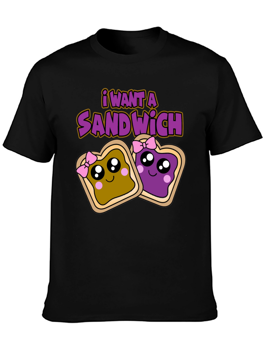 I Want a Sandwich T-Shirt - Cartoon Style