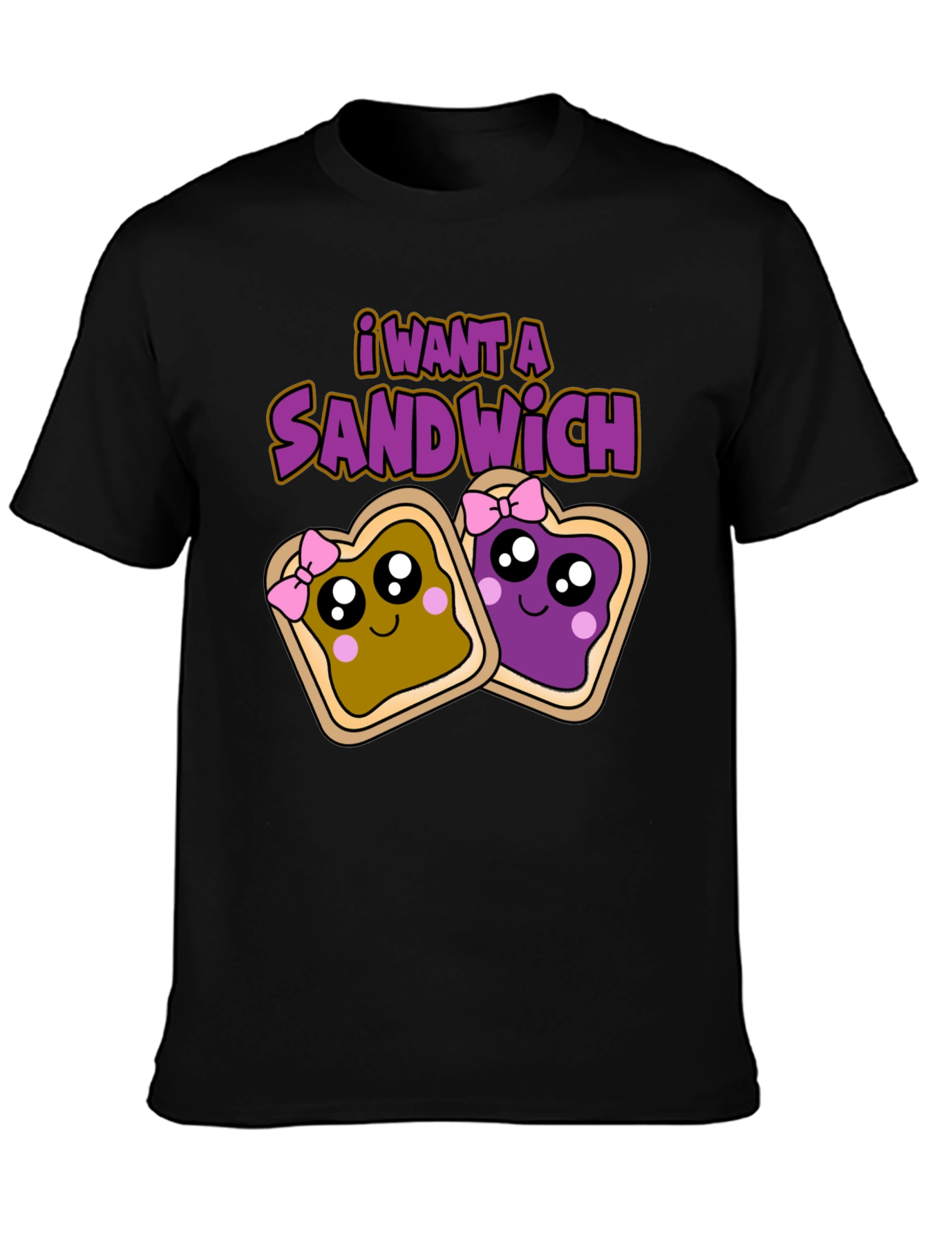 I Want a Sandwich T-Shirt - Cartoon Style