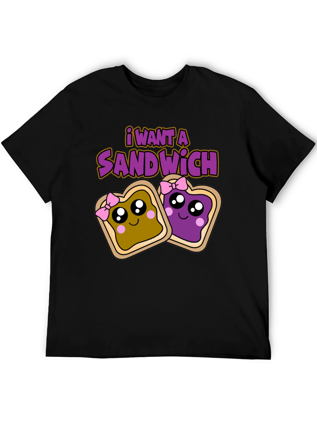I Want a Sandwich T-Shirt - Cartoon Style