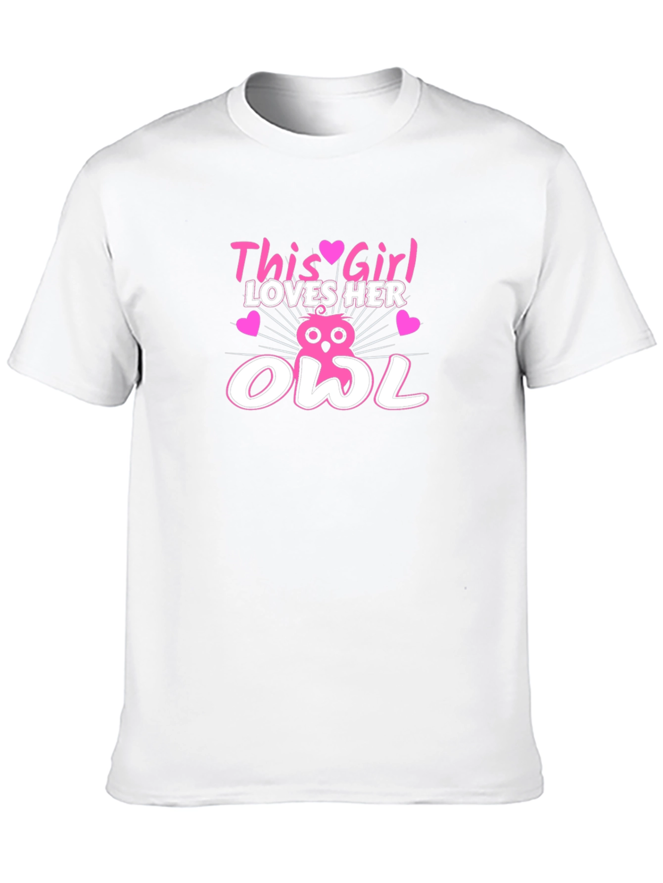 This Girl Loves Her Owl Graphic T-Shirt - Trendy Tee