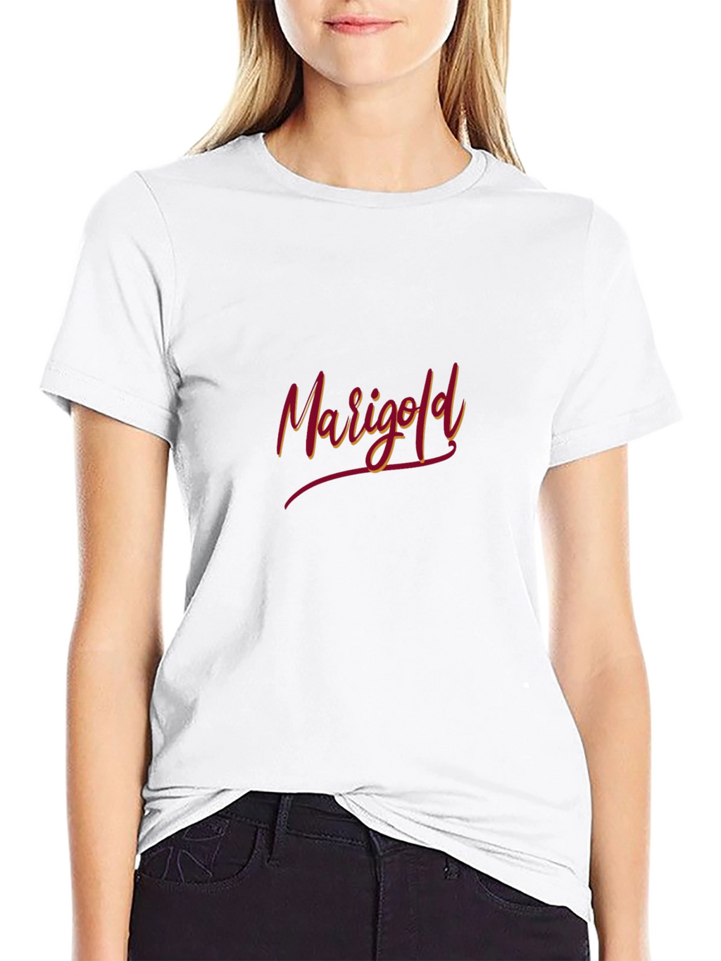 Marigold Graphic Tee - Stylish Comfort