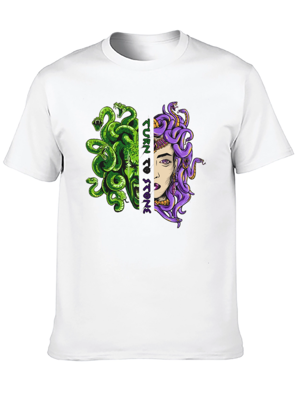 Medusa Turn to Stone Graphic T-Shirt