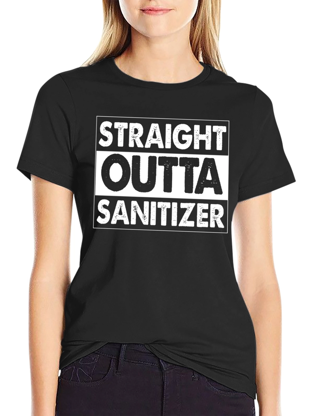 Straight Outta Sanitizer T-Shirt - Novelty Pandemic Humor