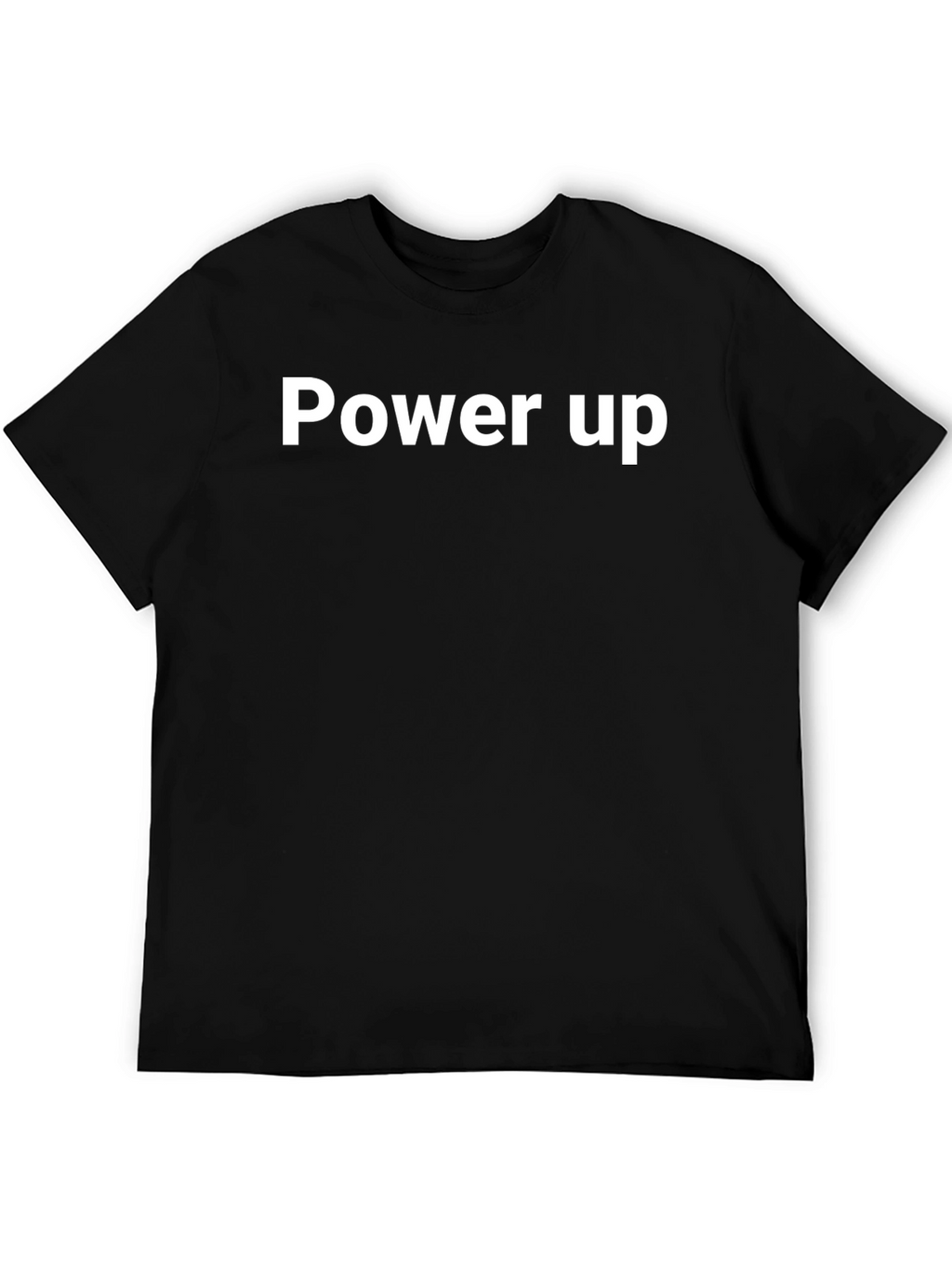Power Up Black Graphic Tee