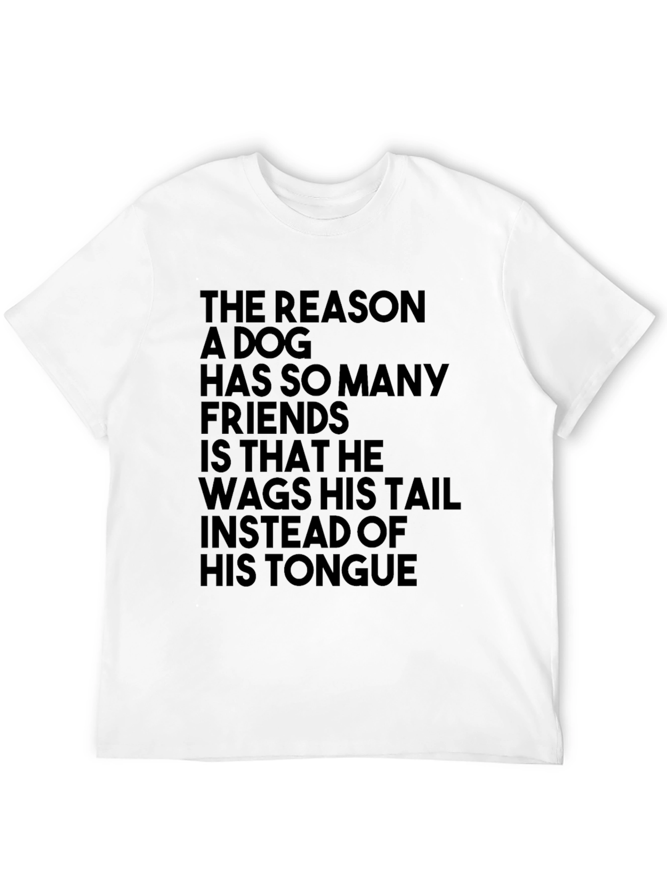 Dog Lover T-Shirt: Wag Your Tail Not Your Tongue!