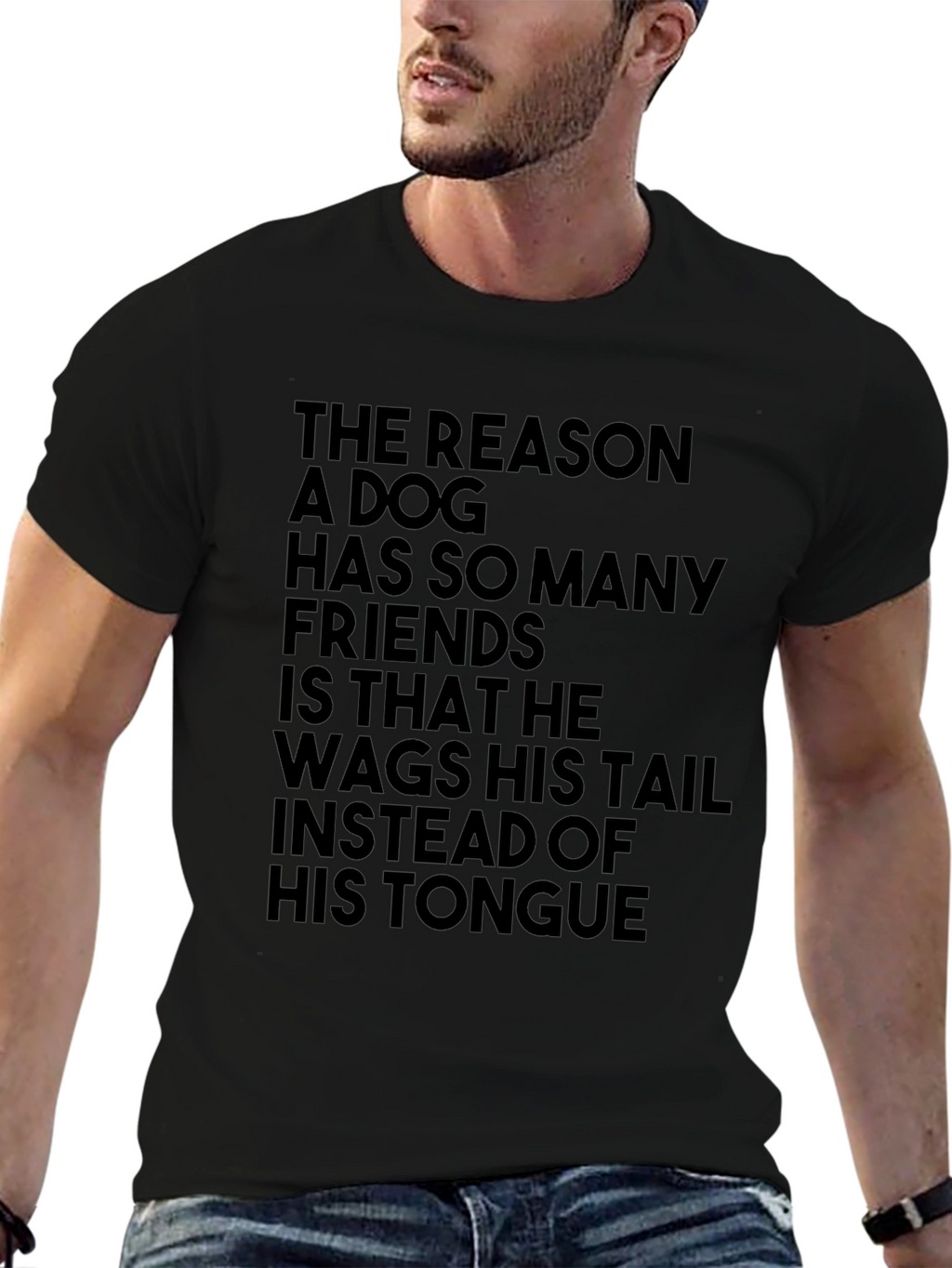 Dog Lover T-Shirt: Wag Your Tail Not Your Tongue!