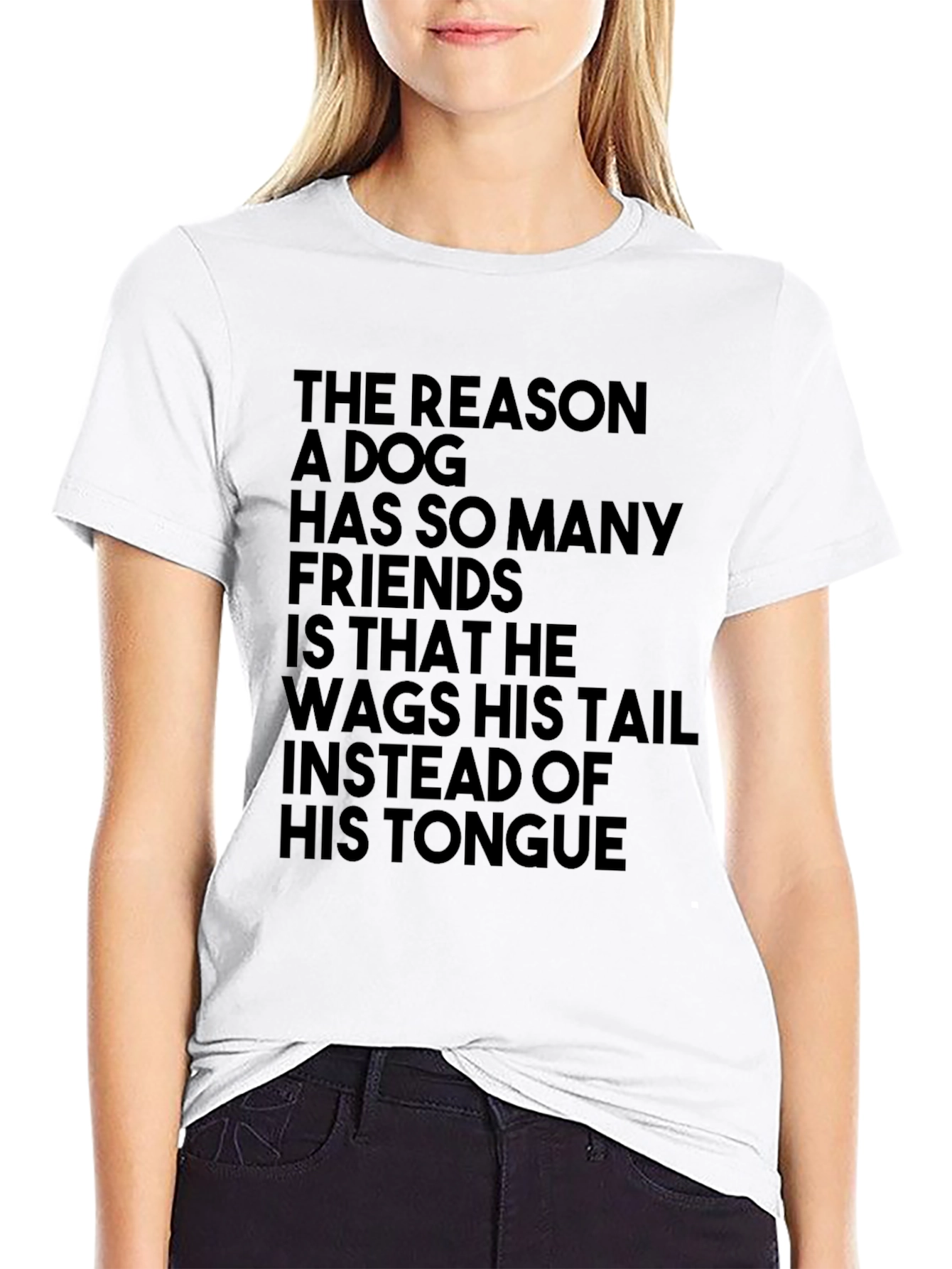 Dog Lover T-Shirt: Wag Your Tail Not Your Tongue!