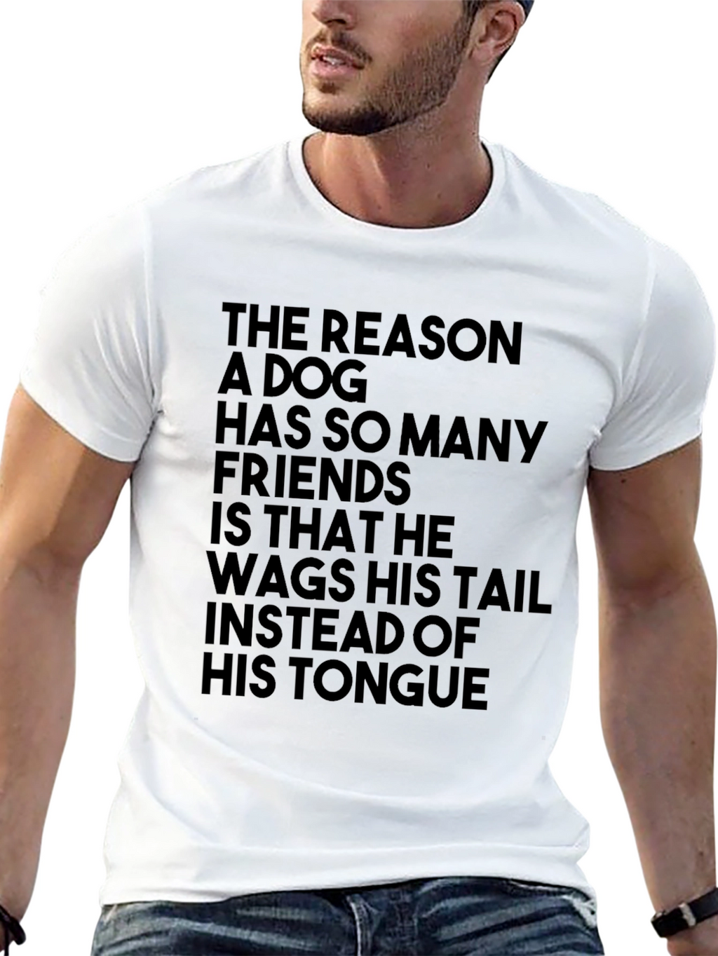 Dog Lover T-Shirt: Wag Your Tail Not Your Tongue!