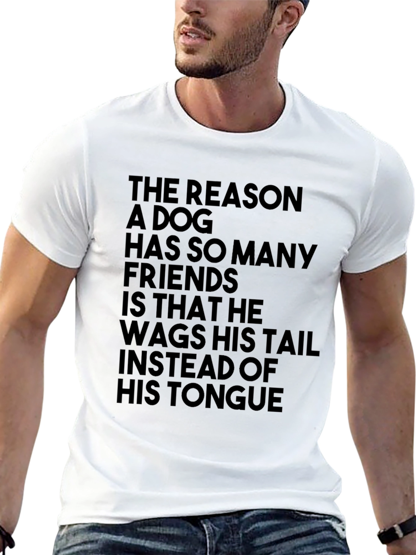 Dog Lover T-Shirt: Wag Your Tail Not Your Tongue!