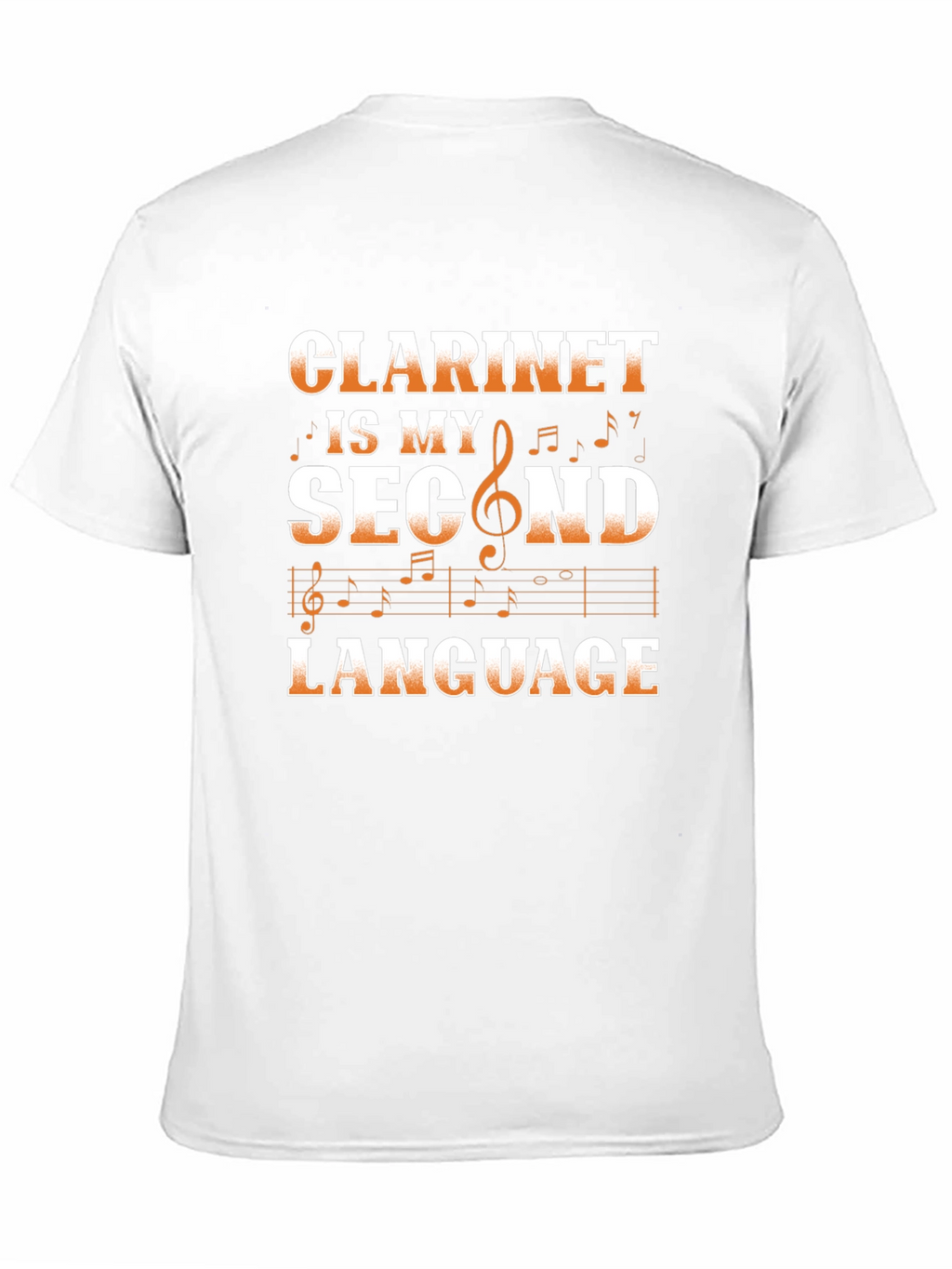 Clarinet is My Second Language Funny Musician T-Shirt