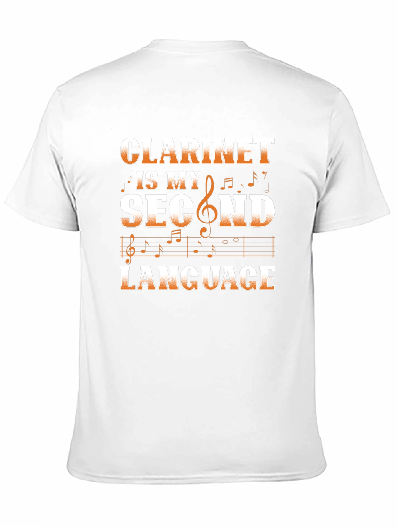 Clarinet is My Second Language Funny Musician T-Shirt