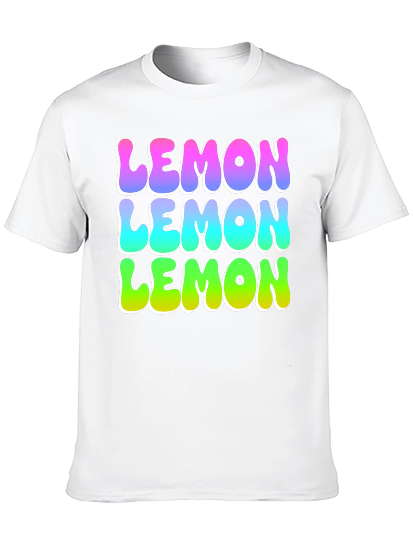 Lemon Graphic Tee - Funky Fruit Design Black T-Shirt