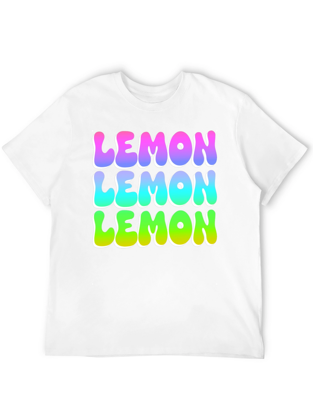 Lemon Graphic Tee - Funky Fruit Design Black T-Shirt