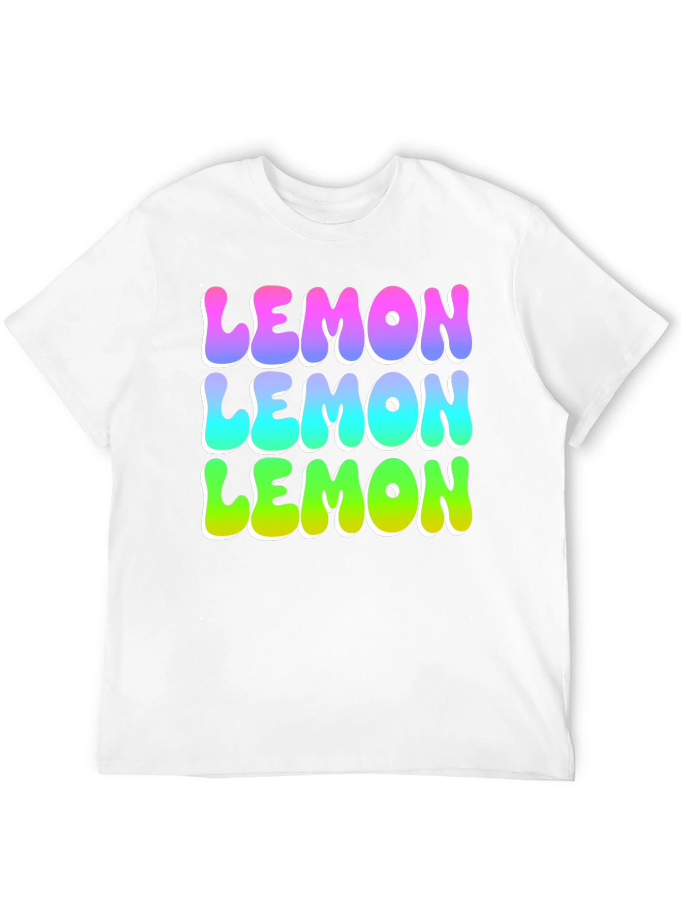Lemon Graphic Tee - Funky Fruit Design Black T-Shirt
