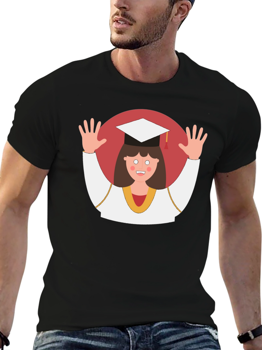 Graduation T-Shirt - Funny Cartoon Student