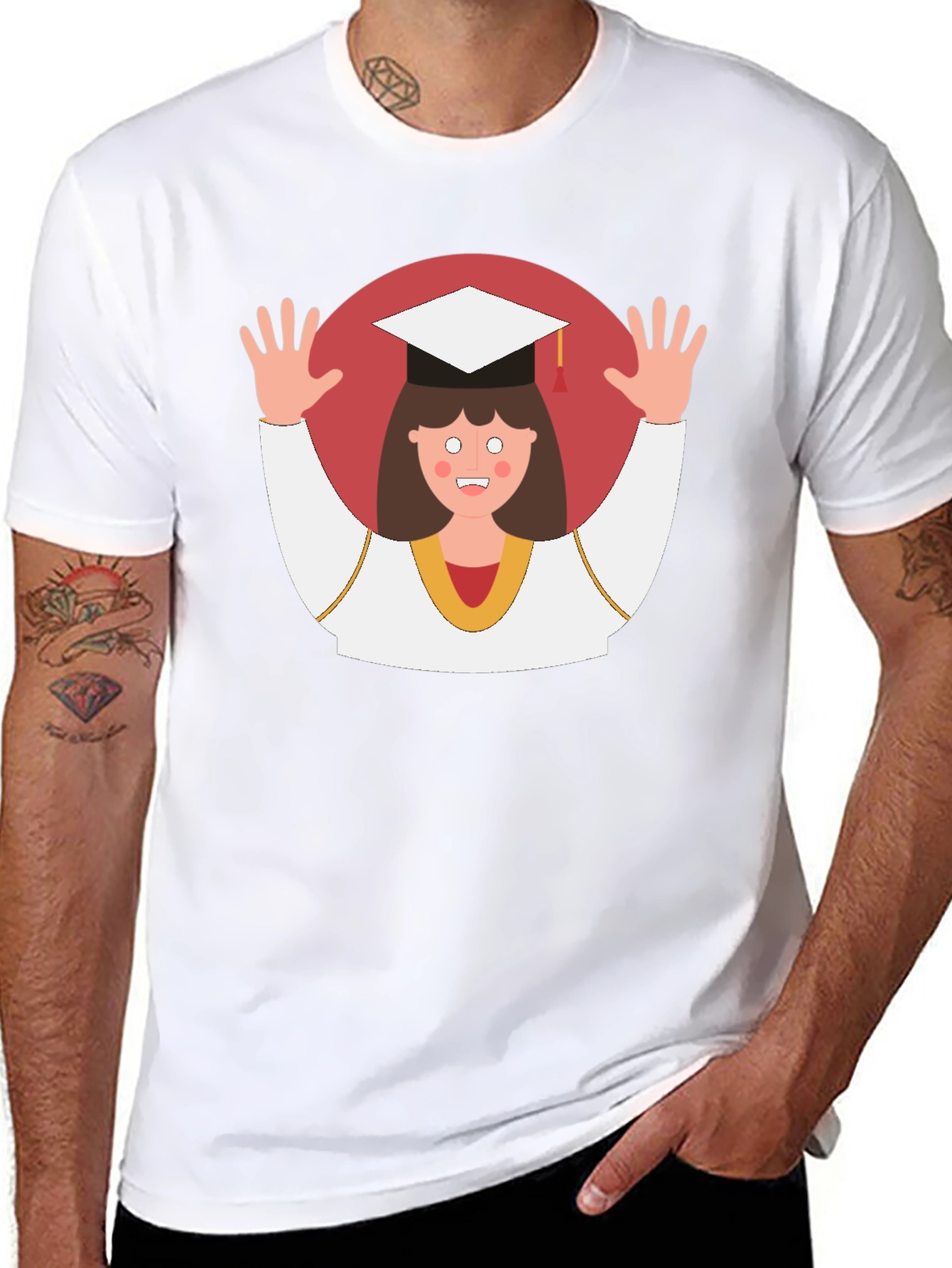 Graduation T-Shirt - Funny Cartoon Student
