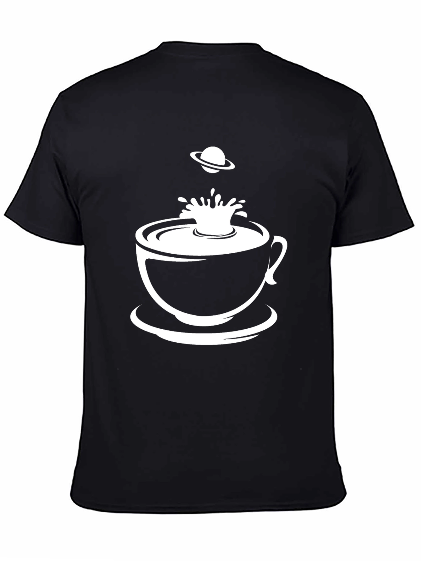 Cosmic Coffee Black T-Shirt