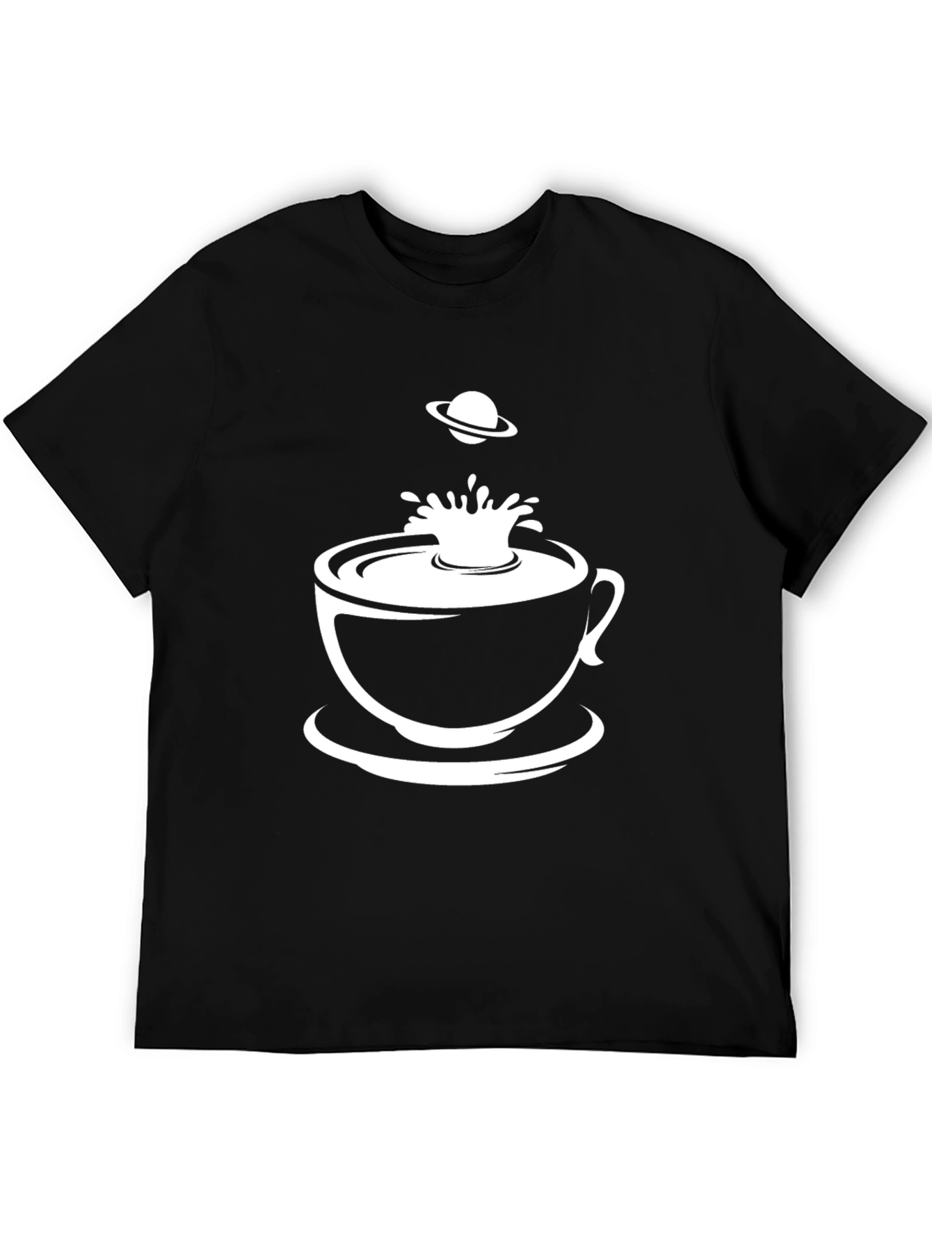 Cosmic Coffee Black T-Shirt