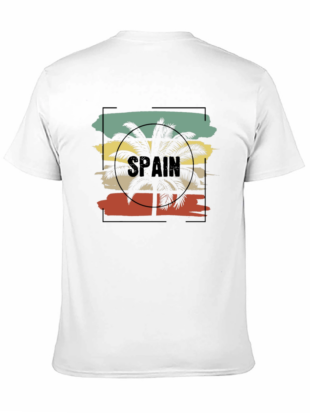 Spain Palm Tree Graphic Tee - Retro Style