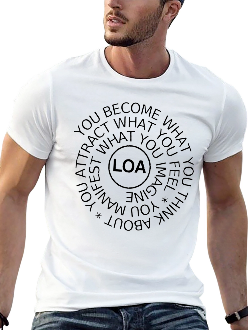 LOA Law of Attraction T-Shirt - Manifest Your Dreams