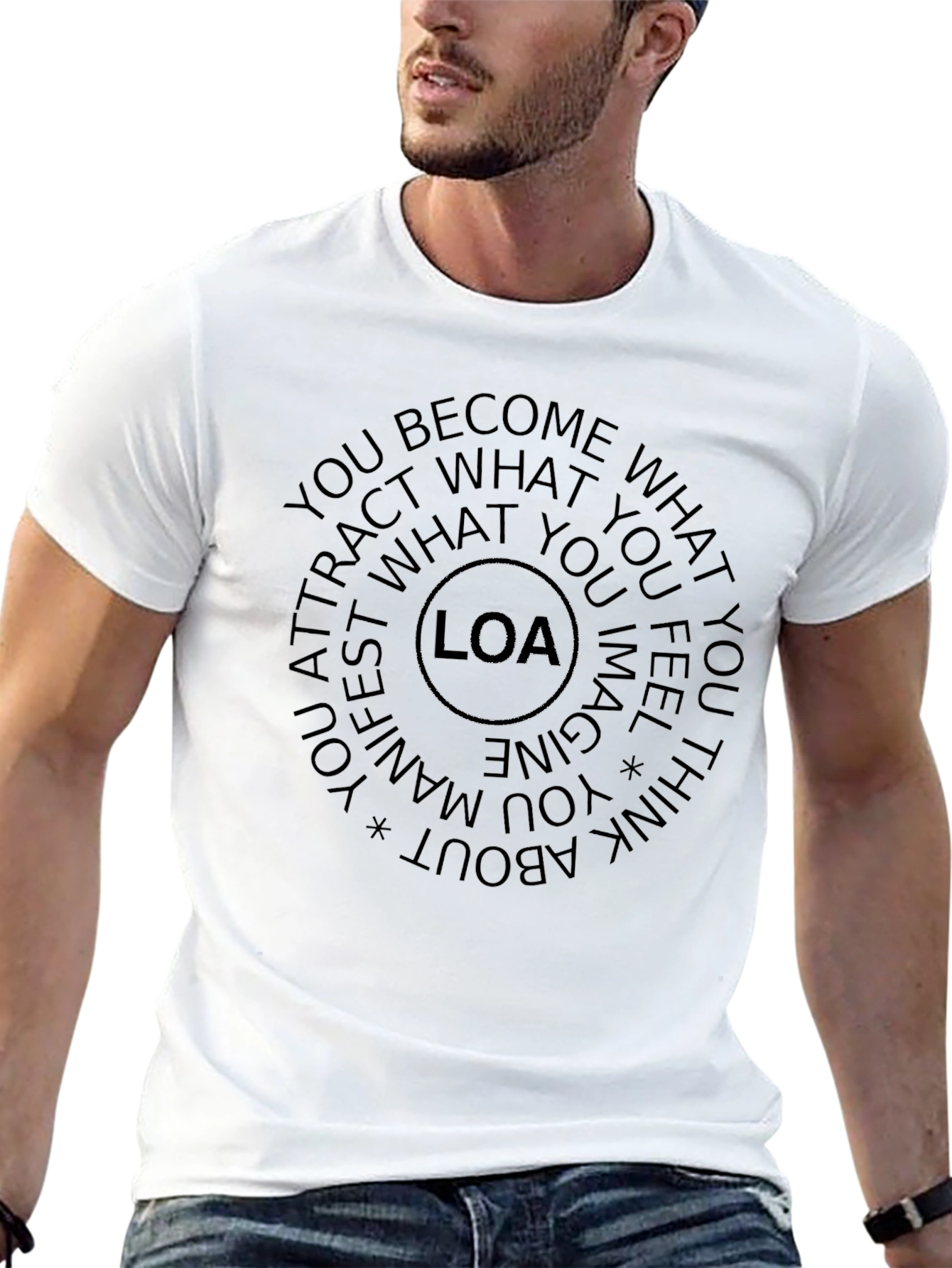 LOA Law of Attraction T-Shirt - Manifest Your Dreams