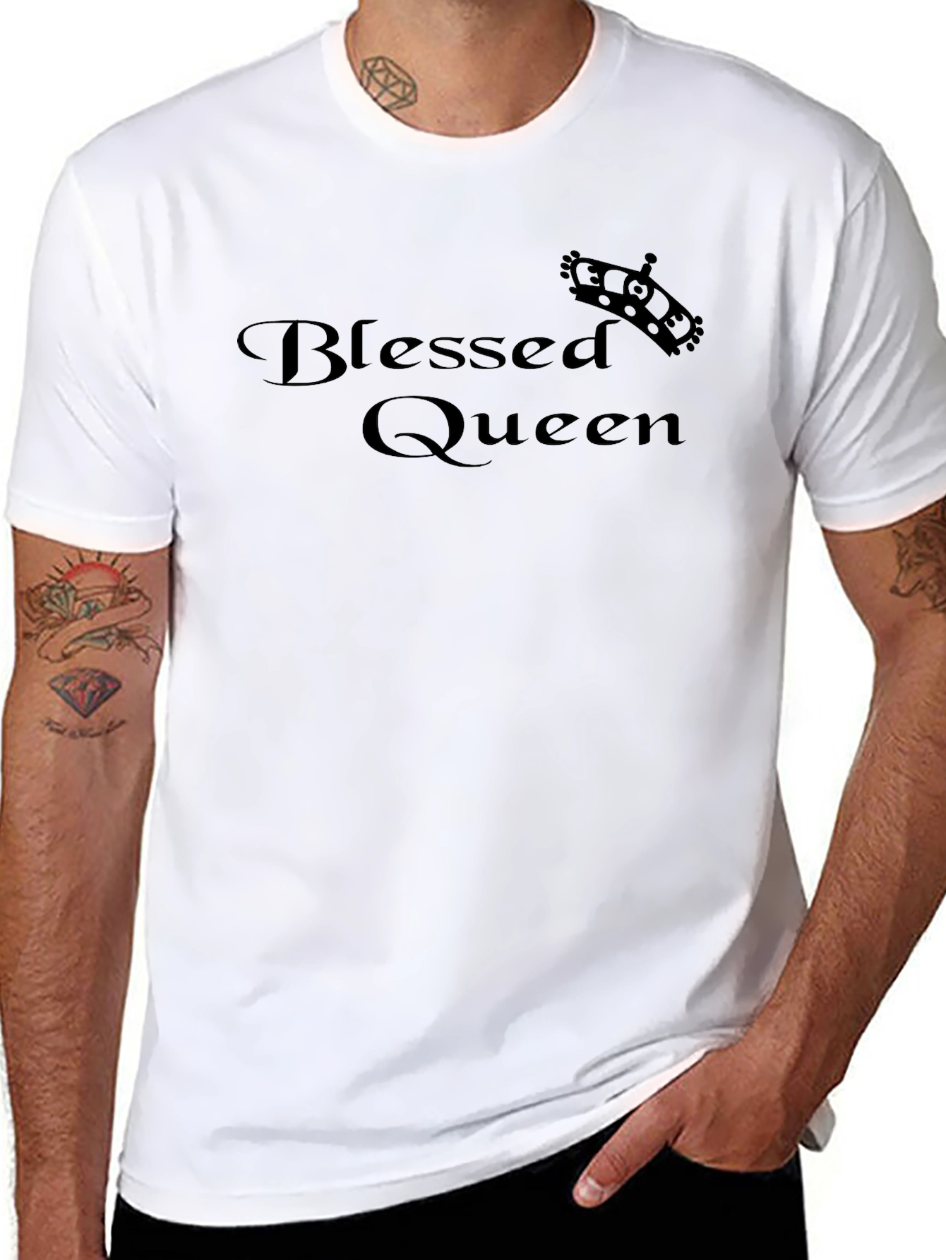 Blessed Queen T-Shirt - Stylish Graphic Tee