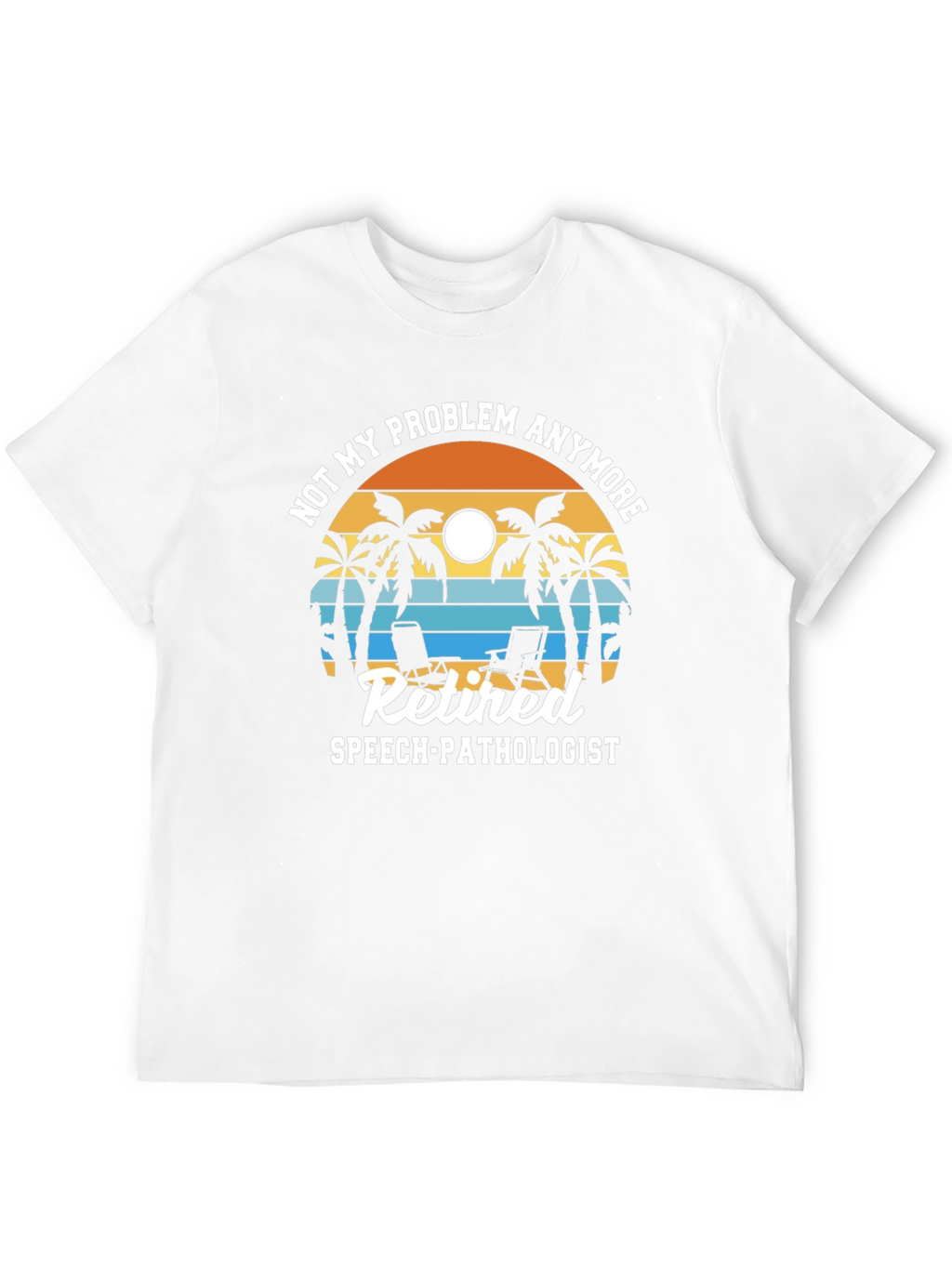 Retired Speech Pathologist T-Shirt - Beach Scene