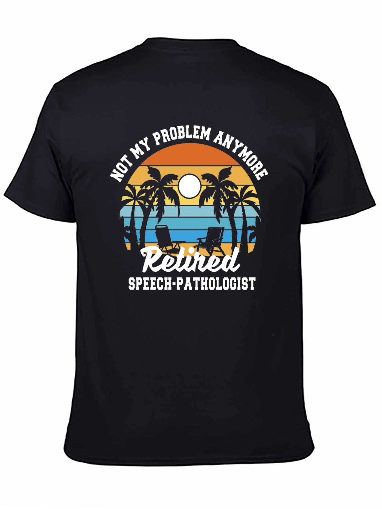 Retired Speech Pathologist T-Shirt - Beach Scene
