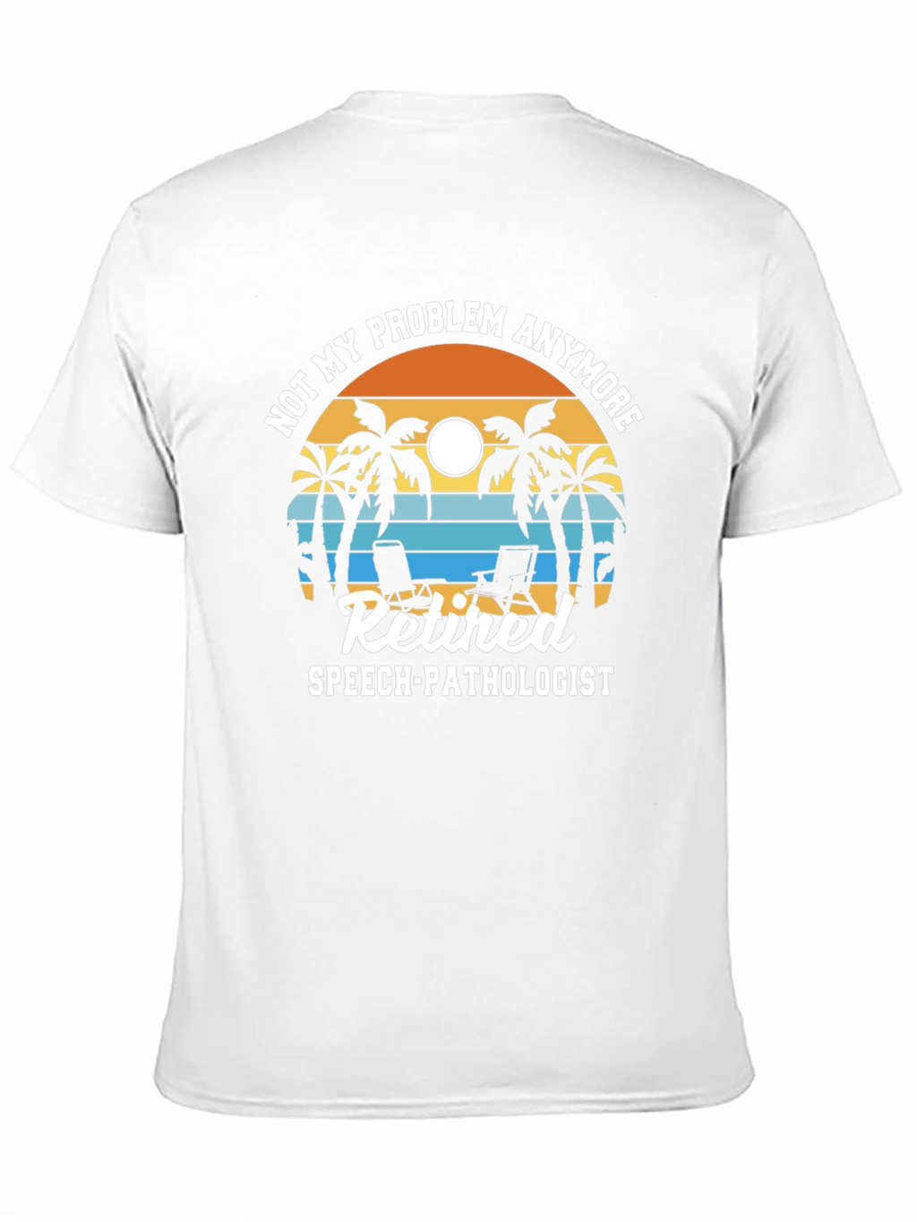 Retired Speech Pathologist T-Shirt - Beach Scene